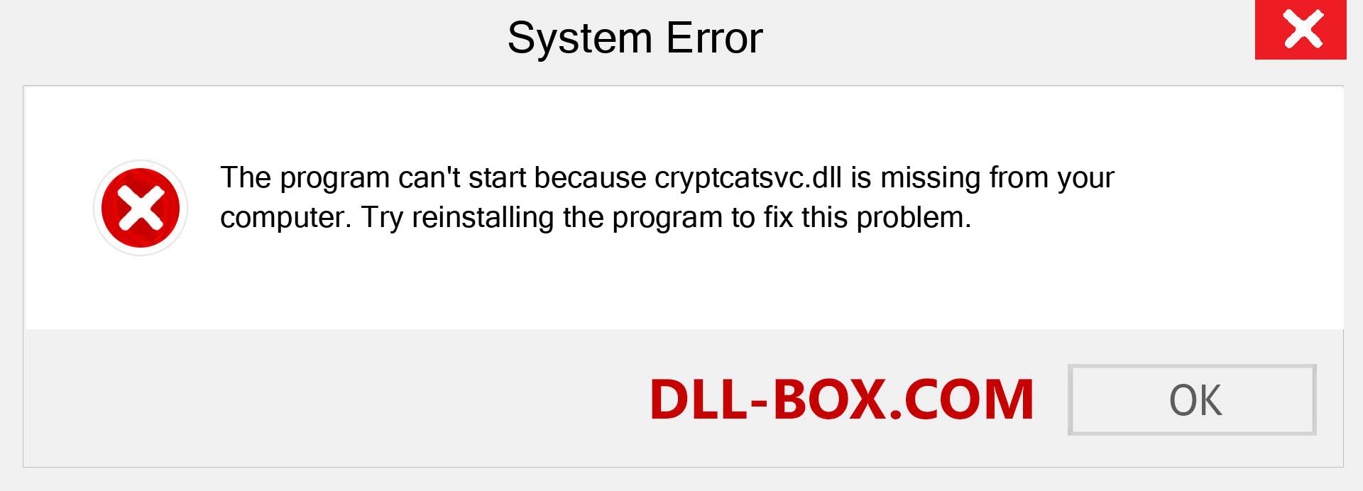  cryptcatsvc.dll file is missing?. Download for Windows 7, 8, 10 - Fix  cryptcatsvc dll Missing Error on Windows, photos, images